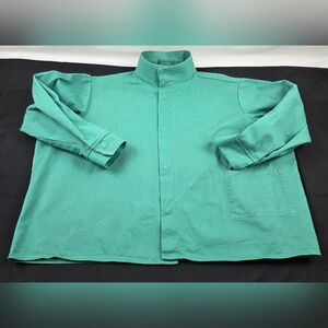 Magid ARC Welding Jacket Mens 3XL Green Heavy Duty Flame Resistant Cotton Twill